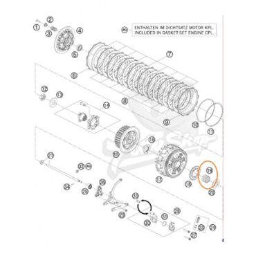 KTM подшипник корзины сцепления HK 30X35X26 950 / 990 / 1090 / 1190 / 1290 Adv Duke SM 03 23 ( 0618303526 ) - миниатюра 1
