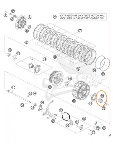 KTM подшипник корзины сцепления HK 30X35X26 950 / 990 / 1090 / 1190 / 1290 Adv Duke SM 03 23 ( 0618303526 )