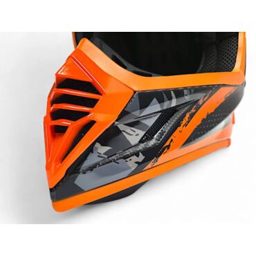 AiM Шлем RH855 Carbon Terrain Black Orange - миниатюра 7