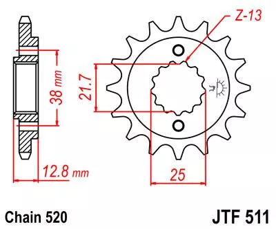 Звезда ведущая JTF511 - фото 1