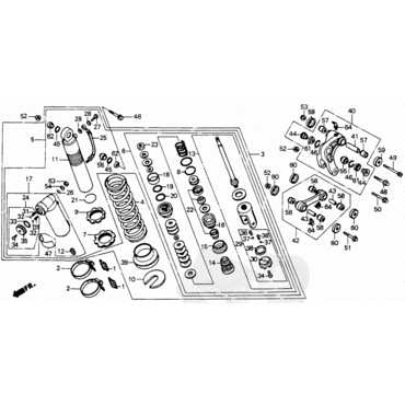 HONDA подшипник амортизатора верхний XR400 / XR600 / XR650L ( 91077KS7013 ) - миниатюра 2