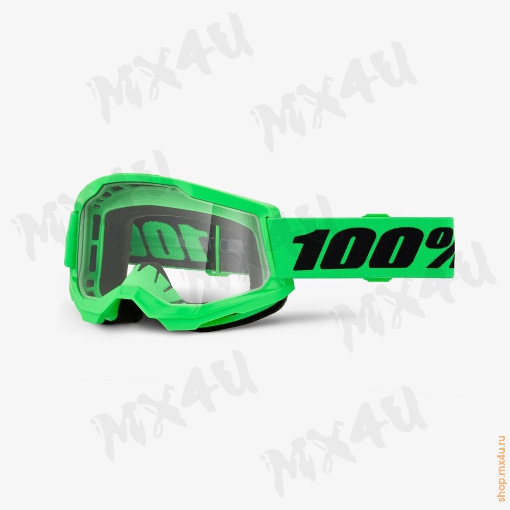 Очки Strata 2 Neon Green Clear - фото 1