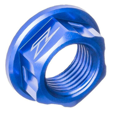 Гайка оси колеса Zeta M22X32 P1.5 H18 голубая - миниатюра 1