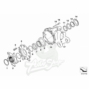 BMW Final Drive Oring  уплотнение редуктора 138X2,62  ( 33 11 7 695 218 ) - миниатюра 2