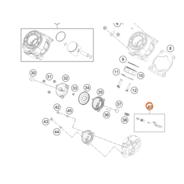 Шторка KTM OEM 46237020144 46337020033 65 SX - миниатюра 1
