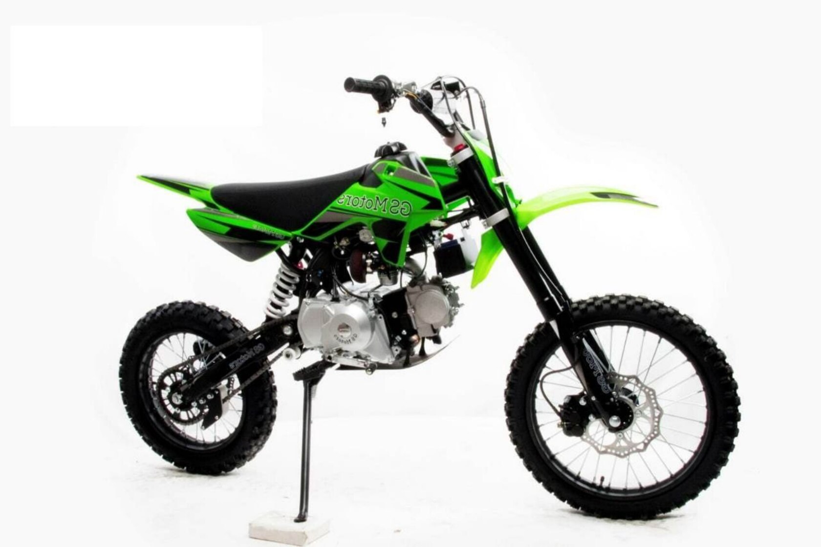 Питбайк Motoland GS Motors S12 17 14 зеленый - фото 4
