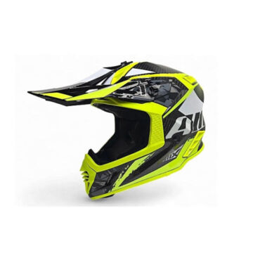 AiM Шлем RH855 Carbon Terrain Black Yellow - миниатюра 3