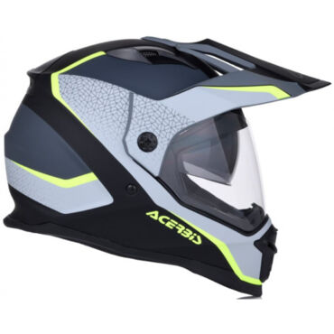 Acerbis Шлем REACTIVE GRAFFIX Black Grey - миниатюра 3