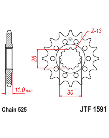 Звезда ведущая JTF1591 15
