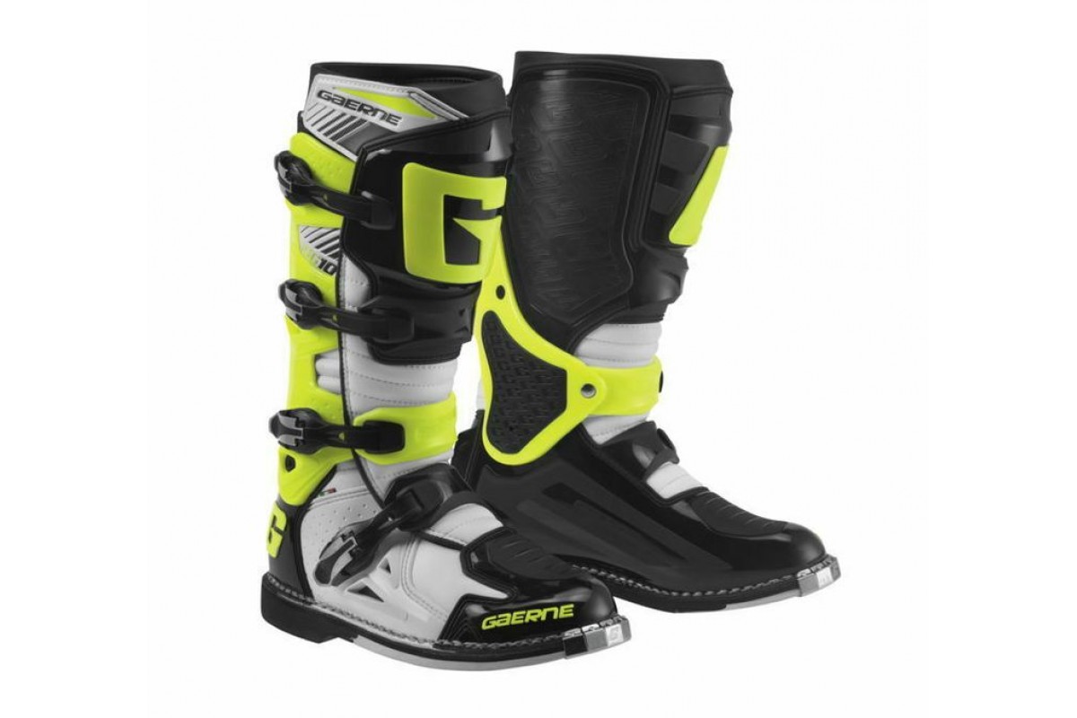 КРОССОВЫЕ МОТОБОТЫ Gaerne SG 10 White Black Yellow 2190 053