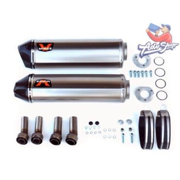 Wings Titanium Mufflers прямоточный титановый выхлоп (silver) 950 / 990  05 13 (комплект) - миниатюра 1