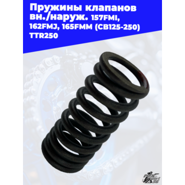 пружины клапанов вн./наруж. 157FMI, 162FMJ, 165FMM (CB125 250) TTR250 - миниатюра 3