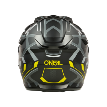 Oneal Шлем кроссовый со стеклом D SRS Square V25 желтый черный - миниатюра 3