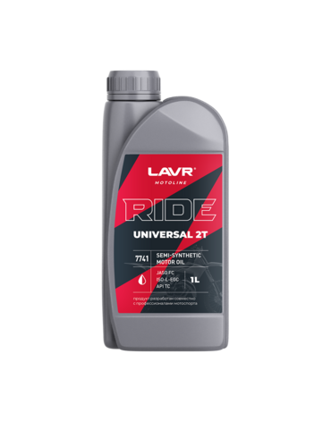 LAVR Моторное масло MOTO Ride Universal 2T FC 1л ( Ln7741 )