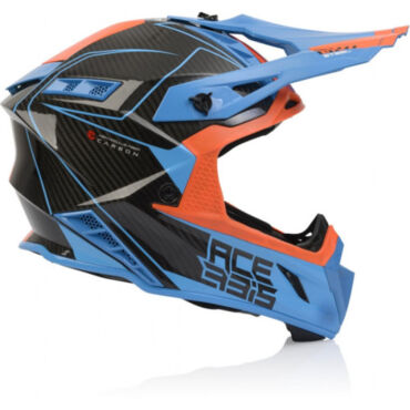 Acerbis Шлем Steel Carbon Orange Blue - миниатюра 5