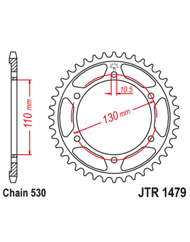 Звезда ведомая JTR1479.47ZBK
