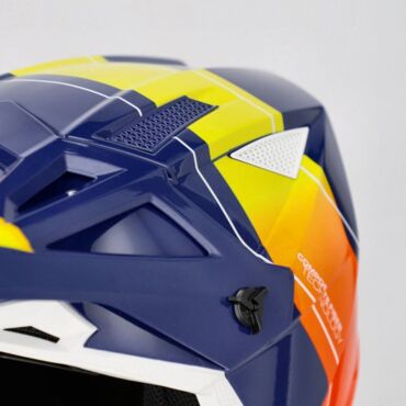 Acerbis Шлем T711 Blue Orange - миниатюра 6