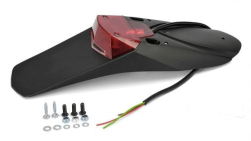 Крепеж под номер с фонарем - 12V 0,9 0,06W Led Lamp черный - фото 1