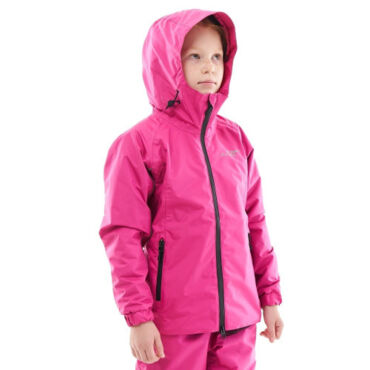 Dragonfly Детский комплект дождевой (куртка, брюки) EVO Kids PINK (мембрана) - миниатюра 7