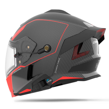 509 Шлем Delta V Carbon Commander с подогревом Racing Red - миниатюра 3