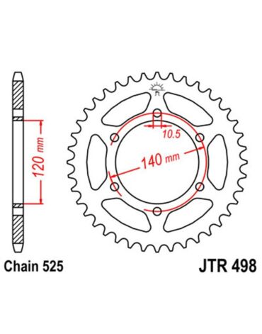 Звезда ведомая JTR498.38