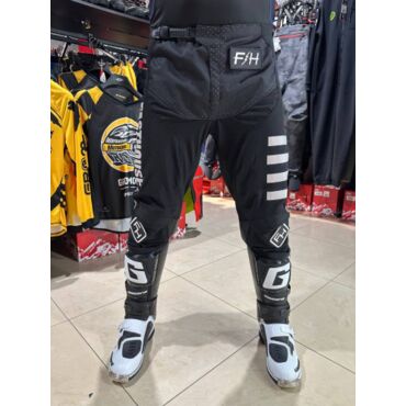 Fasthouse Брюки Grindhouse Pant Gray Red - миниатюра 3