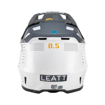 Leatt Кроссовый шлем 8.5 V23 Metallic Черно белый - миниатюра 3