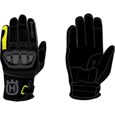 Мотоперчатки HUSQVARNA PILEN GLOVES, grey black (L, Взрослая  Дорожная) - миниатюра 1