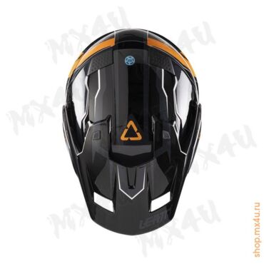 Кроссовый шлем ADV 7.5 Black Orange V26 - миниатюра 5