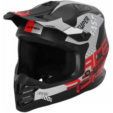 Шлем детский кроссовый Acerbis PROFILE JUNIOR Black Red - миниатюра 1