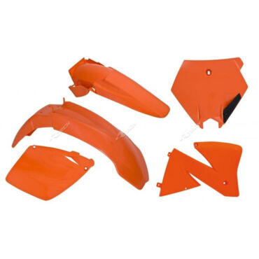 Комплект пластика KTM EXC EXC F 125 520 2000 2002, SX SX F 400 520 2000, Оранжевый - миниатюра 1