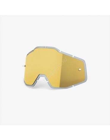 Линза 100% Racecraft Accuri Strata Anti Fog Injected Gold Mirror