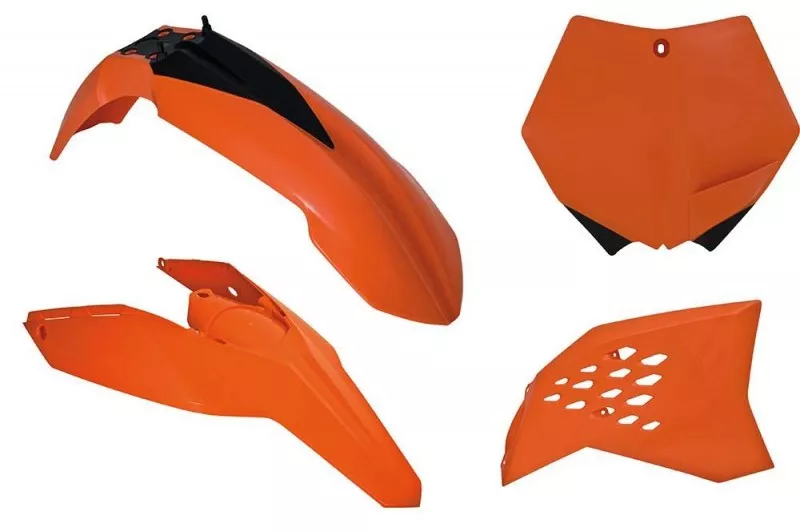 Комплект пластика KTM SX SXF125 505 07 10 # EXC EXCF125 530 08 11 оранжевый - фото 1