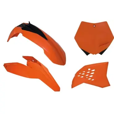 Комплект пластика KTM SX SXF125 505 07 10 # EXC EXCF125 530 08 11 оранжевый - миниатюра 1