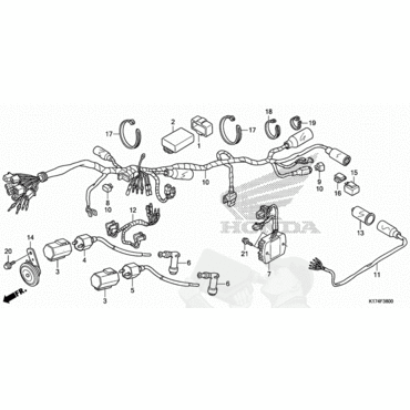 HONDA Реле выпрямитель / диодная сборка  ( 31700196000 ) - миниатюра 2