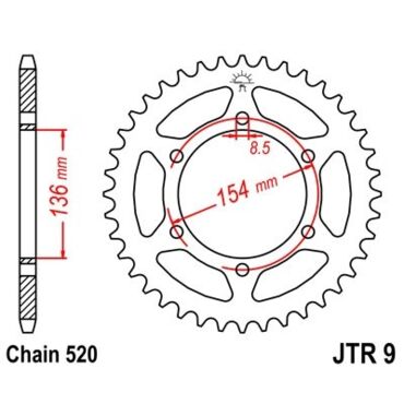 Звезда ведомая JTR9.47 - миниатюра 1