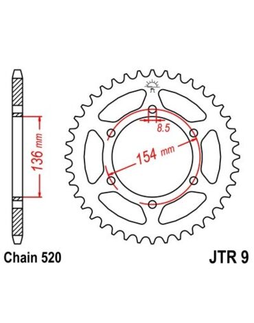 Звезда ведомая JTR9.47