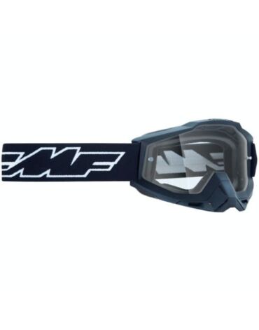 Маска кросс FMF Powerbomb Enduro OTG Rocket Black - прозрачная линза /cовместимо с очками для зрения