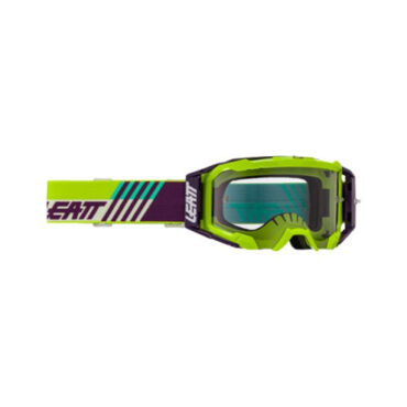 Маска кросс Leatt Velocity 5.5 Cryztal Lime Purple 75 VLT 2025 - миниатюра 1