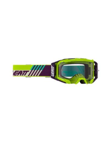 Маска кросс Leatt Velocity 5.5 Cryztal Lime Purple 75 VLT 2025