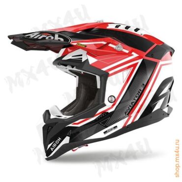 Кроссовый шлем Aviator 3 LEAGUE - Красный - миниатюра 3