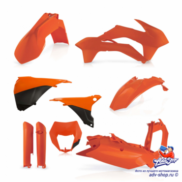 Acerbis комплект пластика оранжевый черный KTM EXC EXCF 14 16 // 0017204.010 - миниатюра 1