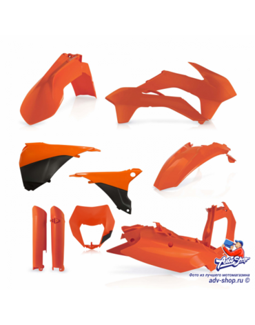 Acerbis комплект пластика оранжевый черный KTM EXC EXCF 14 16 // 0017204.010