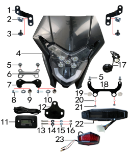 Фара HN 5LED чёрный.616.0351 - фото 8