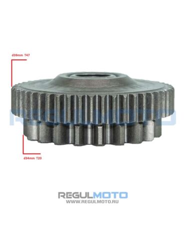 Шестерня электростартера Longjia Formula 2T 