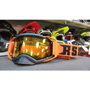 Очки зимние RSX Blizzard Winter, черный оранжевый; двойная желтая линза - миниатюра 3