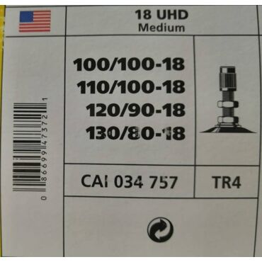 MICHELIN Камера R18 UHD  120 90 18  (4мм) MEDIUM TR4  // 034757 - миниатюра 3