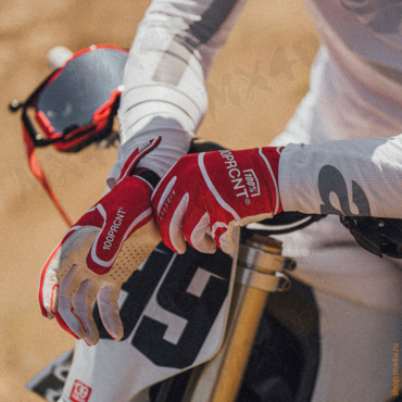 Мотоперчатки Ridefit Glove White Red 2026 - миниатюра 3