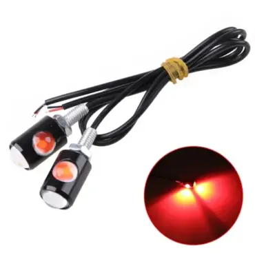 Поворотники LED красный свет черные - миниатюра 2