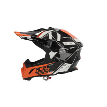 Acerbis Шлем Steel Carbon White Orange - миниатюра 3